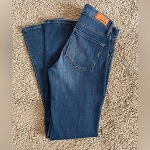 Express Barely Boot Dark Wash Size 0S